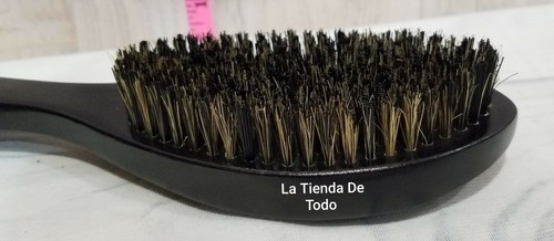 CEPILLO ONDULADO DE MANGO DE MADERA ORGÁNICO PREMIUM HECHO DE CERDAS DE TABLERO LEER - Imagen 4 de 7