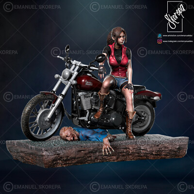 Claire Redfield, Resident Evil, Figur, 3D Druck, Statue, UNBEMALT