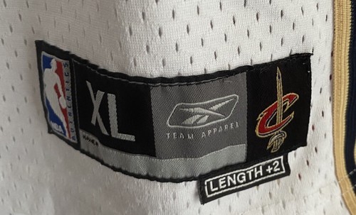 Lebron James #23 Cleveland Cavs White Away Rookie Jersey NBA Authentic youth XL - Picture 5 of 8