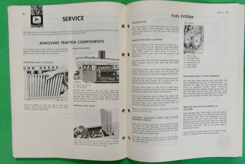 John Deere 820 (3 cilindros) manual de operador de tractor OM-L27359 (1968-1973) - Imagen 10 de 14