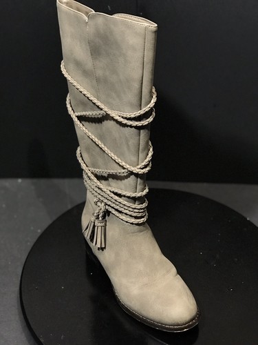Stivali alla moda Steve Madden bambina JCHALLY tortora bambino taglia US 2 M - Foto 2 di 10
