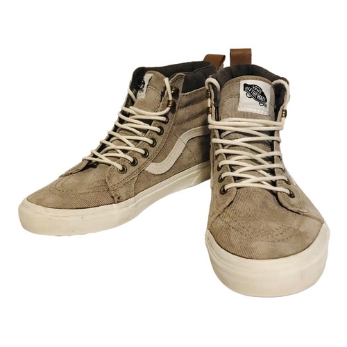 taupe high top vans