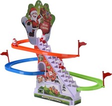 Christmas Climbing Santa Snowman Reindeer Race Game Toy Light Up Xmas Decoration