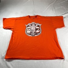 Pittsburg Penguins Shirt Mens Orange 2XL Old Time Hockey 2008 Playoffs Flyers