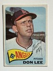 DON LEE 1965 TOPPS #595 AUTOGRAPHED SIGNED AUTO Los Angeles Angels