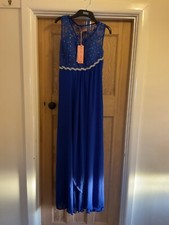  Maxi Evening Dress Size S/M- Embellished- Flam Mode Paris