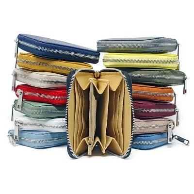 MADE IN ITALY ITALY ECHT LEDER Damen Geldtasche Geldbörse Portemonnaie Börse Geldbeutel NEU