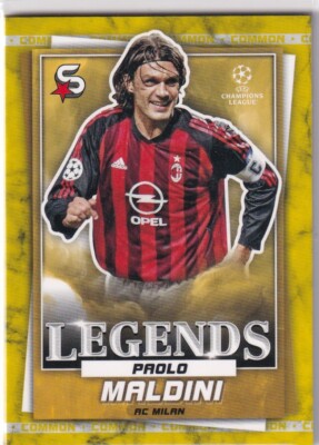 Topps UCL Super-Stars 22/23 No. 197 Paolo Maldini Yellow | eBay