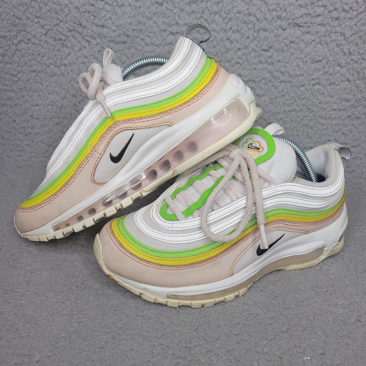 air max 97 pink white yellow green