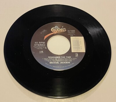 1991 Michael Jackson 45 - Remember The Time / Black Or White, VG++