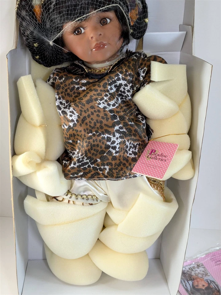 "Muñeca KANZI Paradise Galleries 22"" de Kelly Rubert retirada difícil de encontrar afroamericana" Foto 3 de 4