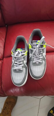 NIKE AIR FORCE 1 REACT WOLF GREY-WHITE-SMOKE GREY SZ 9 [CD4366-002]