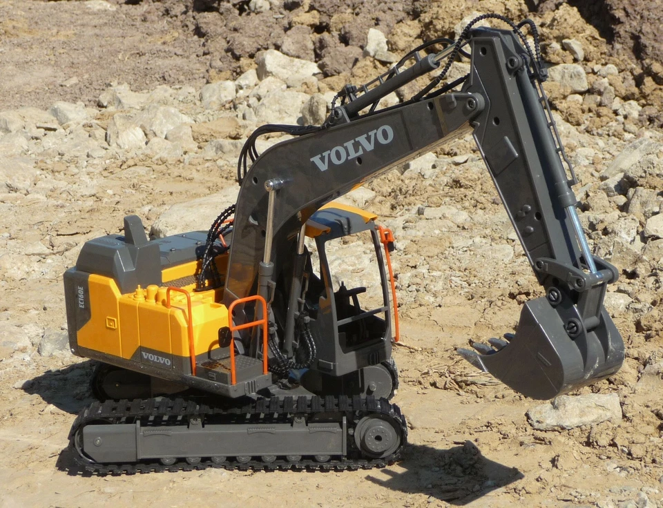 RC VOLVO Schaufelbagger Kettenbagger Länge 61cm mit KIPPEN "TOP QUALITÄT" 803 - Bild 2 von 4