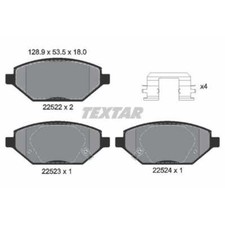 TEXTAR Bremsbeläge Bremsbelegsatz vorne System Akebono für Opel Karl