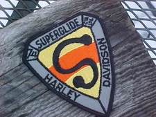 1970s HARLEY #1 DAVIDSON SUPER GLIDE PATCH VINTAGE AMF ERA NOS VERY RARE ORIG