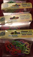 Flower Theme BandZ 100 Silicone 4 Packs Of 12 Assorted Total Of 48 Bracelets
