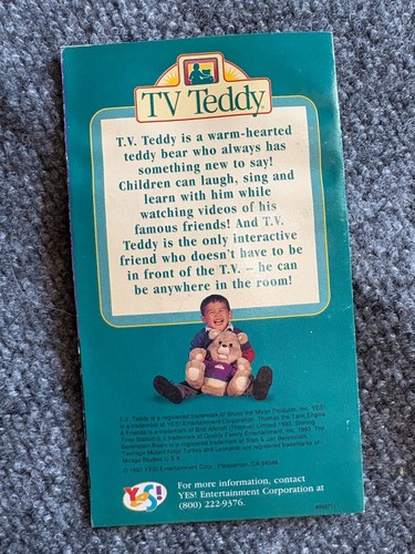 1993 TV Teddy Bear Television Vintage VHS Pamphlet Brochure Only Paper Insert - Picture 2 of 5