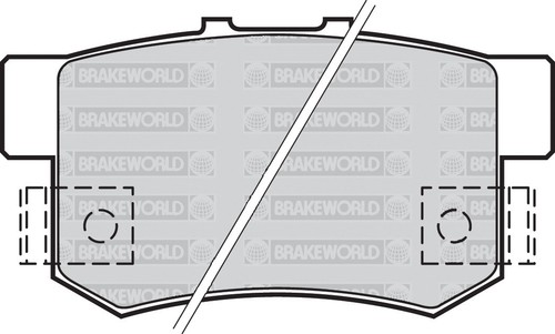 OEM SPEC FRONT REAR PADS FOR HONDA ACCORD EURO R 2.2 (CL1) 2000-02 - Picture 3 of 7