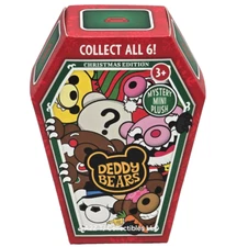 Deddy Bears 4.5" Plush Coffin Case NEW License 2 Play Series 1 Christmas Edition