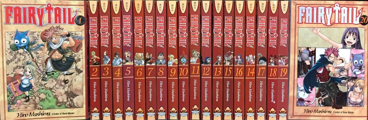 Fairy Tail manga set volumes 1-63 complete english version anime