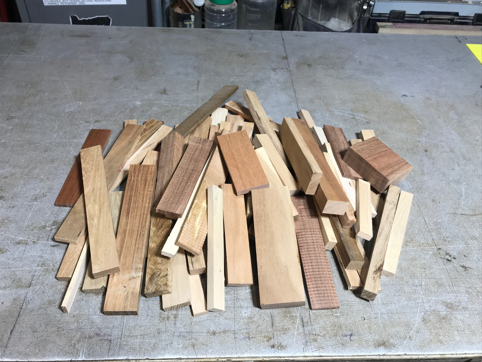 8 LBs Domestic & Exotics Wood Scrap Craft Carving Short Lumber Cut