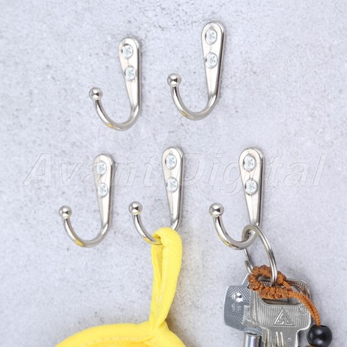 5Pcs 44*30*14mm Wall Mounted Single Hook Retro Coat Hat Towel Key Clothes Hanger - Picture 13 of 20