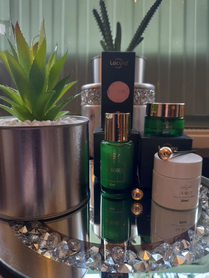 LACURA BEAUTY LA SOIE ANTI AGING TREATMENT FULL SET FOR EYES & FACE 💥similar to la mer 💥