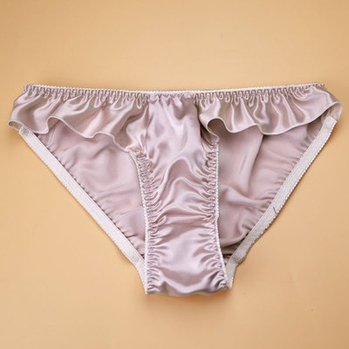 Womens 100% Silk Frilly Panties Knickers Ruffle Thongs Briefs Bikinis Underwear - Picture 33 of 39