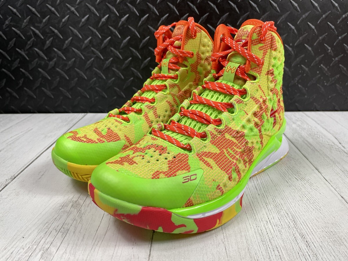 Size 7-Sour Patch Kids x Under Armour Curry 1 Retro 3026196 300