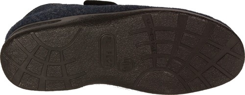 FLYFLOT Warme  Hausschuhe Blau Klettverschluss   NEU Schurwollfutter - Bild 5 von 5