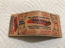 Vintage Matchbook Old Nick Candy Bar Full Unstruck