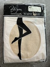 Vintage Belle Sharmeer Pantyhose Lot M Gold Waist High WoodHue Stocking
