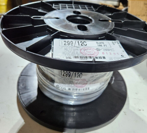 100' Spool Alpha Wire 1299/12CSl005 22 AWG Shielded Multiconductor Cable 7 x 30
