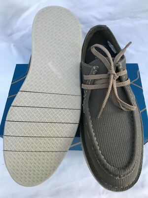 Clarks 15522 Forge Run Shoes Olive Canvas Comfort Pinch Moc  display picture 1