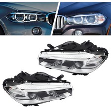 For 2014-2018 Bmw X5 F15 F85 Xenonhid Headlight Headlamps No-afs Leftright Set