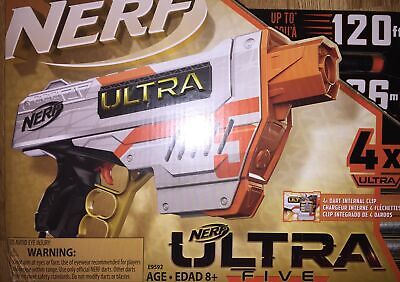 New Nerf Gun Ultra Four Blaster Hand Cannon Boy's Toy Guns Foam Darts Kid's Gift