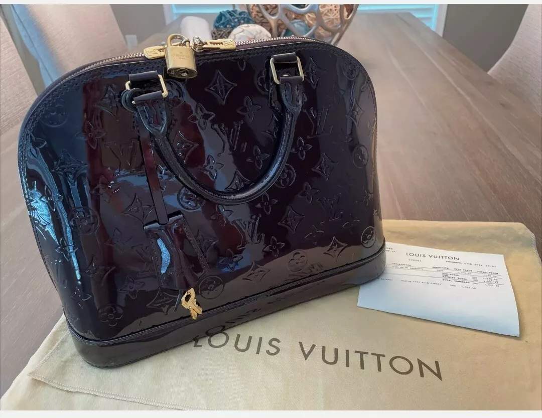 Louis Vuitton Alma Monogram Vernis PM Amarante - US