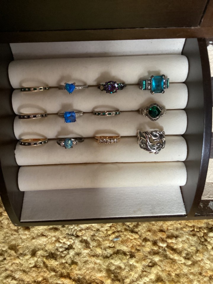 lot of 12 nice costume jewelry rings eBay