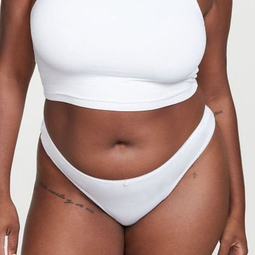 Victorias Secret Panty Womens XXL Cotton Thong White - Picture 8 of 9