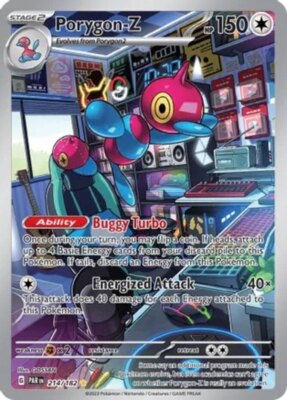 1x Porygon-Z - 214/182 - Illustration Rare NM-Mint Pokemon SV04