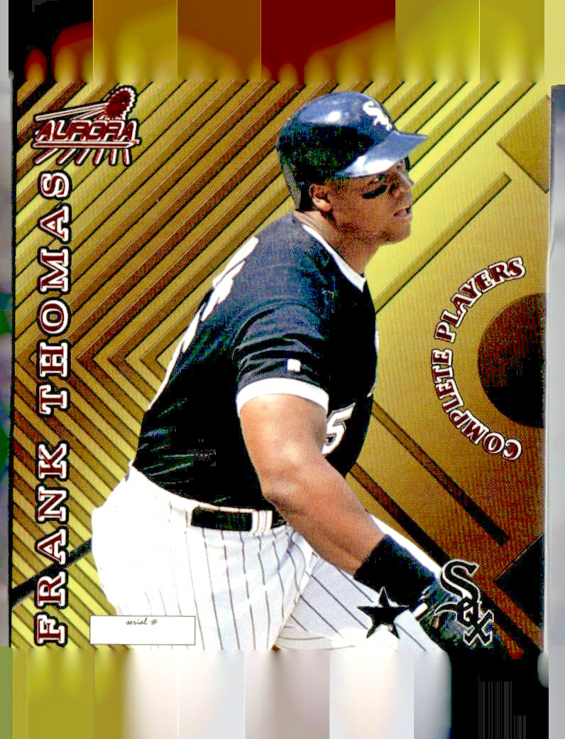 1999 PACIFIC AURORA COMPLETE PLAYERS SALESMAN SAMPLE STAR #5A FRANK THOMAS /2