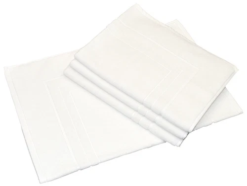 2 Pack Towels Egyptian Cotton Bath Mats 900gsm 5 Star Hotel Quality White