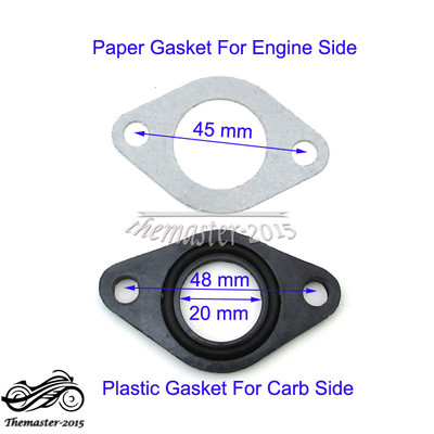 5sets/Lot 20mm Carburetor Intake Manifold Gasket Spacer Seal Pit Bike SDG SSR XR CRF 50 70-in - Foto 4
