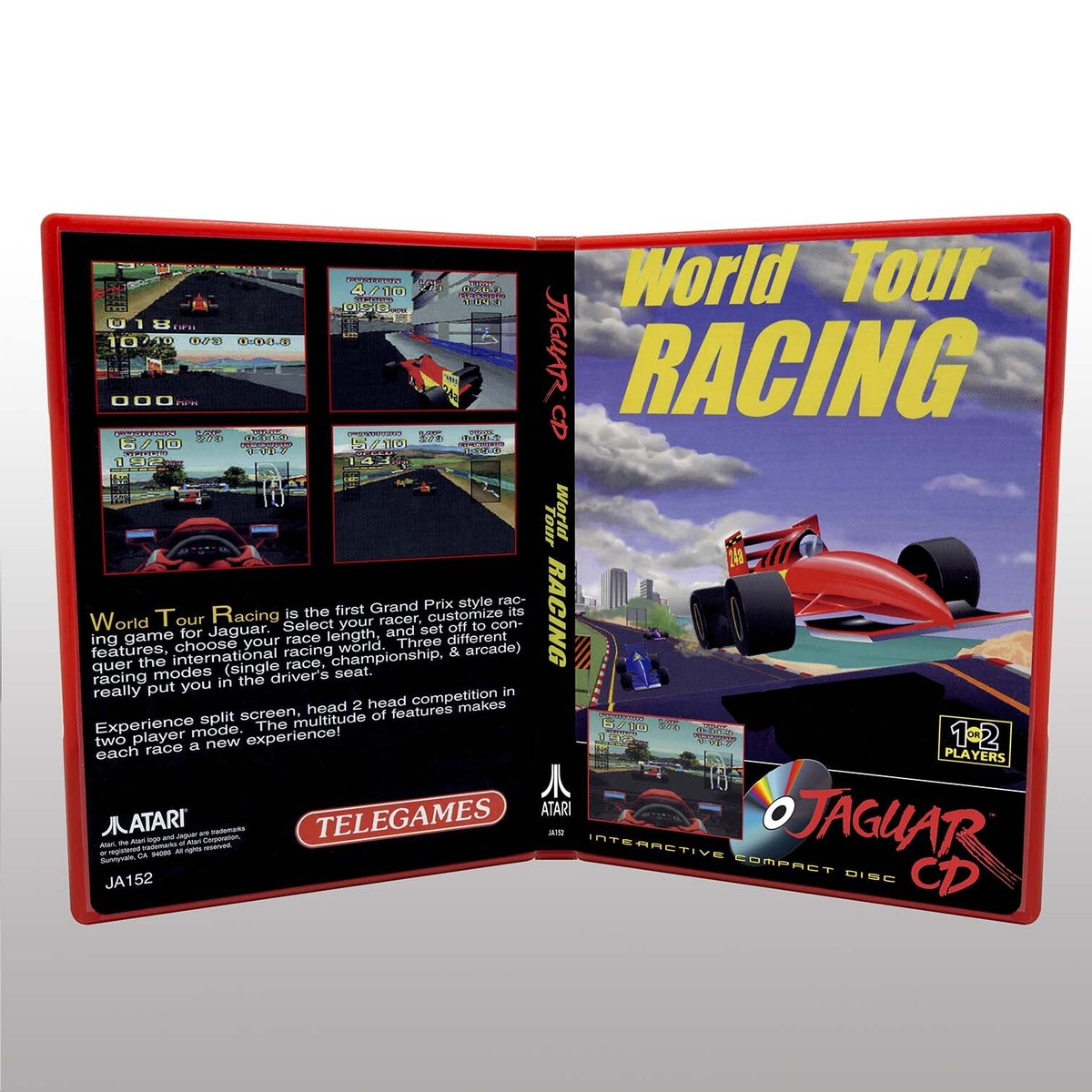 Atari Jaguar CD Replacement Case - NO GAME - World Tour Racing | eBay