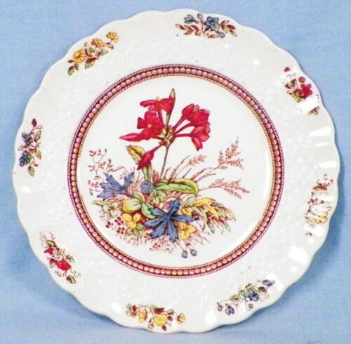 3 Copeland Spode Rosalie Bread & Butter Plates Chelsea Wicker Flowers 51878 - Picture 2 of 6