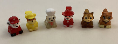 Paw Patrol Movie Micro Movers 6pcs Marshall(2) Rubble Delores Kitty Chase Ryder