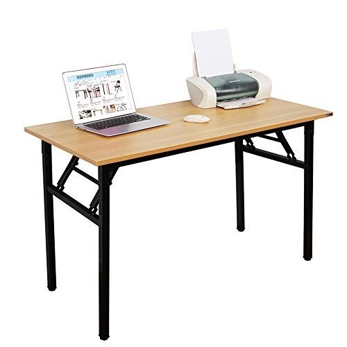 Need Computer Desk Office 55 Folding Table 55 Teak Black For