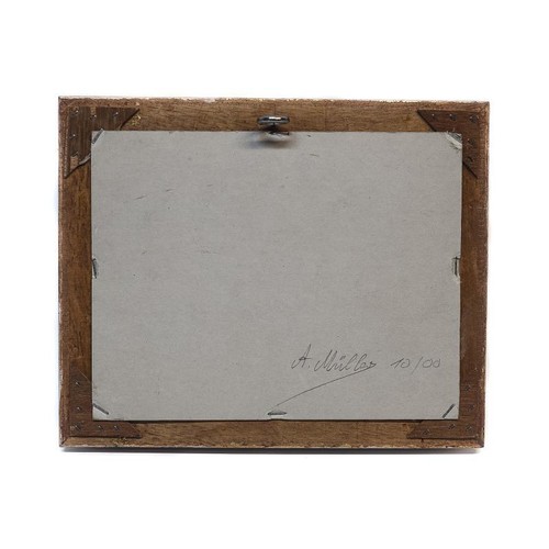 *Gemälde auf Pappe ◆ A. Müller ◆ Maler des 19./ 20. Jahrhunderts ◆ Holzrahmen ◆ - Picture 3 of 3