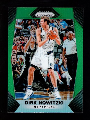 2017-18 PRIZM GREEN #91 DIRK NOWITZKI DALLAS MAVERICKS MAVS