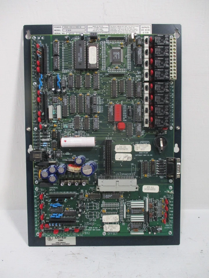 CSI 7716 Process Control Unit 24V 12VA Boards 330375-02G & 330400-01C Controller - Image 2 of 4